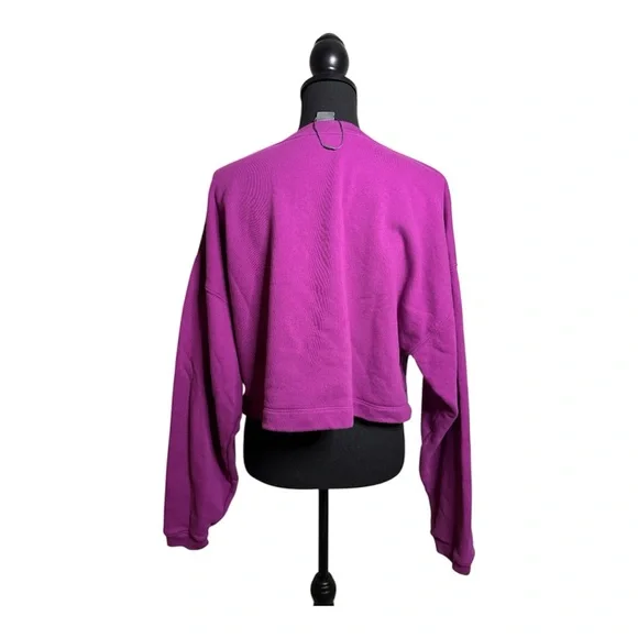 Savage X Fenty Purple Logo Crewneck Sweatshirt Size L - Picture 5 of 5